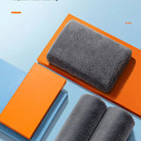 SEAMETAL 40X100CM Car Wash Towel Coral Velvet Microfiber Clean Cloth No Hemming Thickened Soft High Absorbent Car Washing Towels