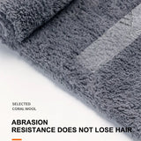 SEAMETAL 40X100CM Car Wash Towel Coral Velvet Microfiber Clean Cloth No Hemming Thickened Soft High Absorbent Car Washing Towels